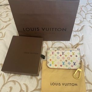 Beautiful Louis Vuitton multicolore Murakami key cles EXCELLENT USED CONDITION
